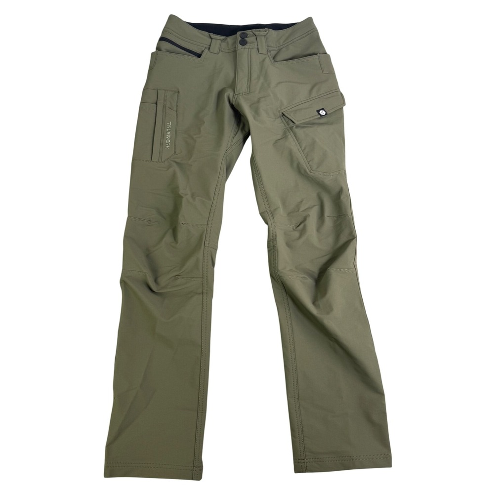 Truewerk T1 Werkpants Mens 28W 32L Olive Green Technical Utility Work Pants